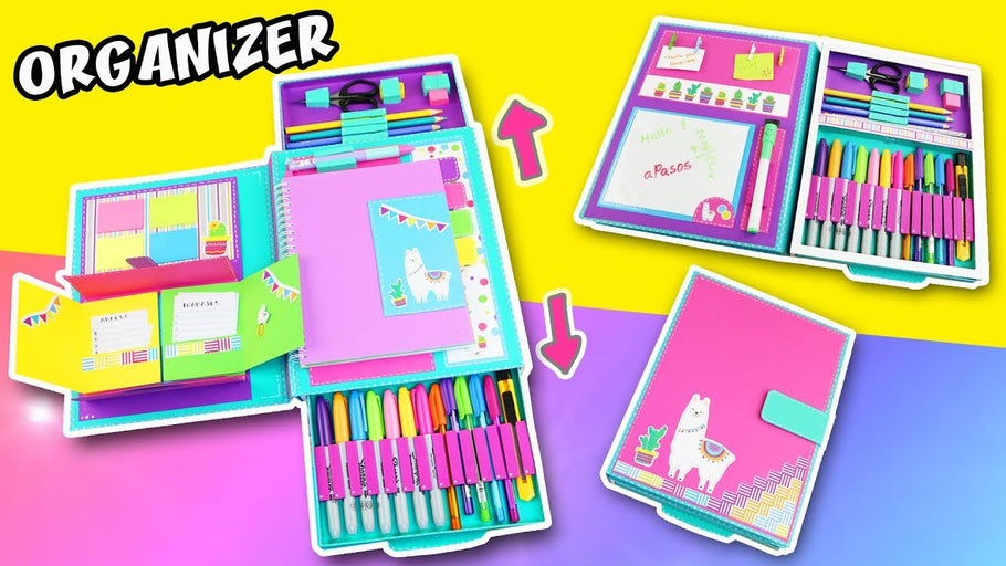 DIY FOLDER ORGANIZER for back to school ✅ Your notebook and school supplies at same place