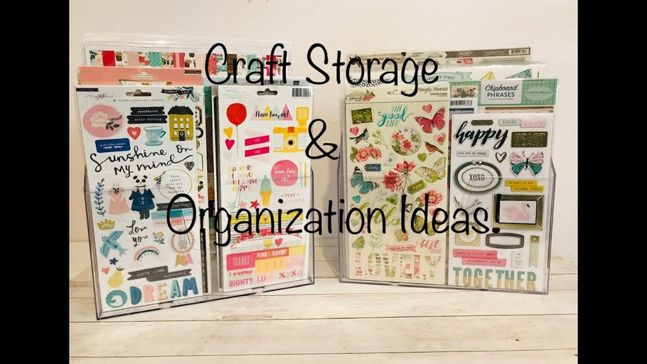 Craft Storage & Organization- How I store Chipboard, Stickers & Paper Kits! by Sybil B