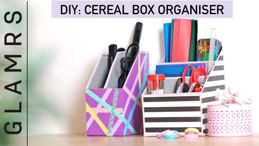 DIY Cereal Box Organizer - Quick & Easy Tutorial | Best Out Of Waste Craft Ideas by Glamrs (3 years ago)