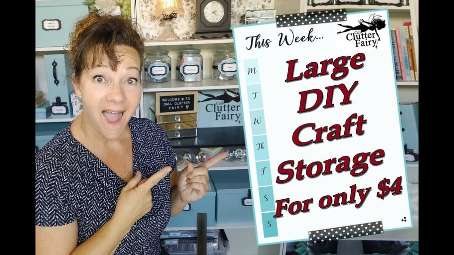 Large DIY craft storage for only $4 by The Crafty Organizer (1 year ago)
