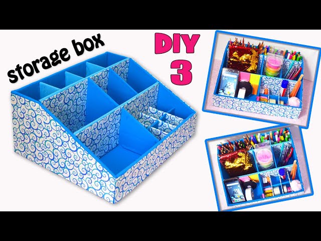 3 diy stylish ideas storage box / ideas organizer from cardboard / crafts de DIY HANDMADE THINGS hace 10 meses 17 minutos 46,361 vista