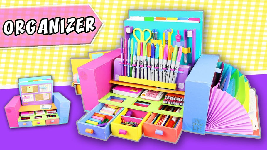 DESKTOP ORGANIZER from Cardboard - Back to school | aPasos Crafts DIY by aPasos Crafts DIY (2 years ago)