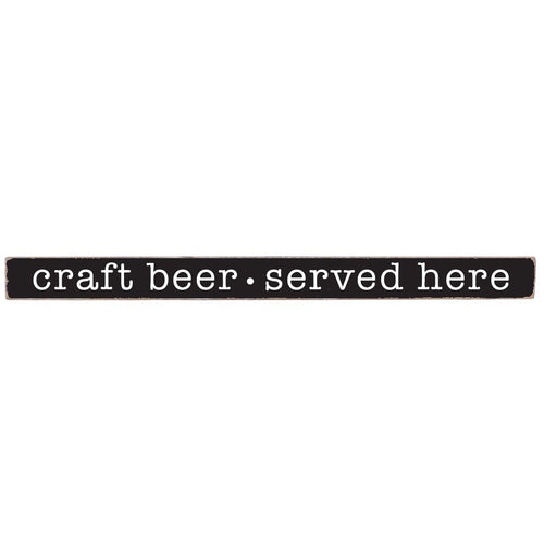 Craft Beer Served Here Barn Board