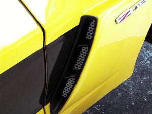 C6 Corvette American Car Craft Front Side Vent Grille - Perforated - Z06