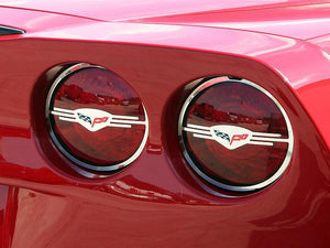 C6 Corvette American Car Craft Tail Light Louvers - Executive