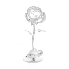 Load image into Gallery viewer, Crystocraft Celebration Rose Swarovski Crystal Ornament