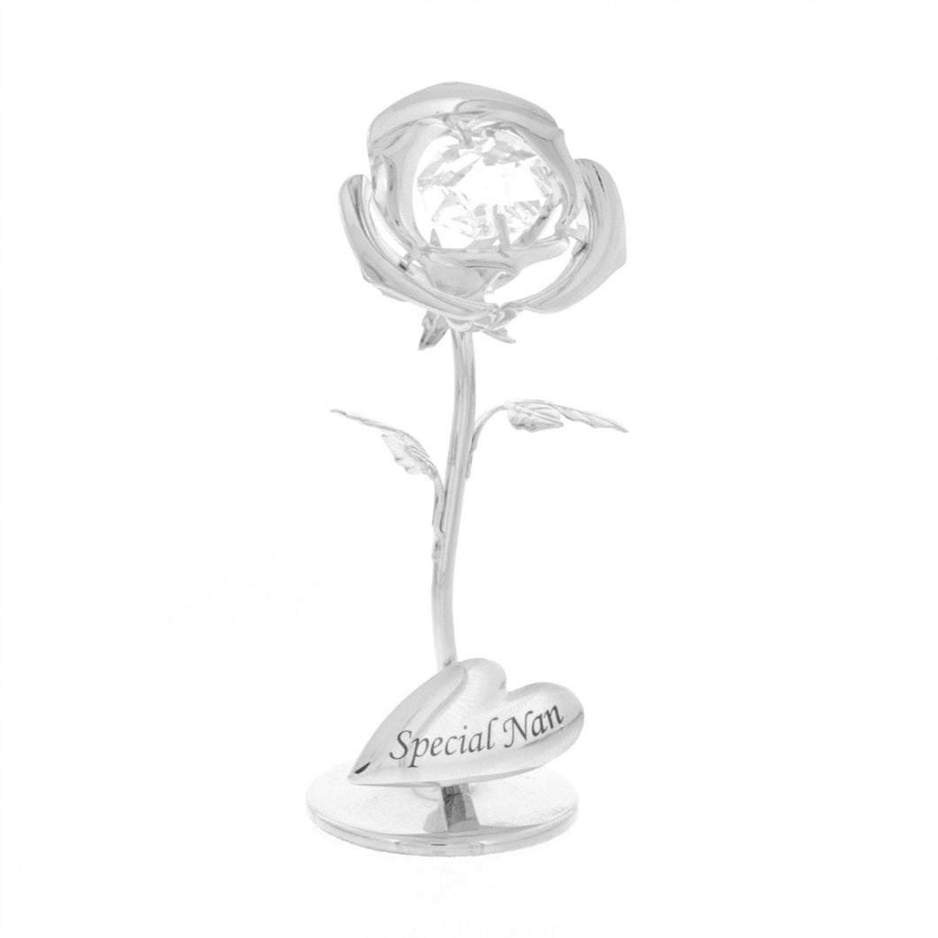 Crystocraft Celebration Rose Swarovski Crystal Ornament