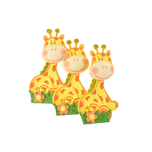 Craft Foam Giraffe In Grass, 3-1/4-Inch, 10-Count