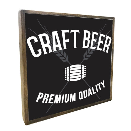 Craft Beer Framed Vintage Square