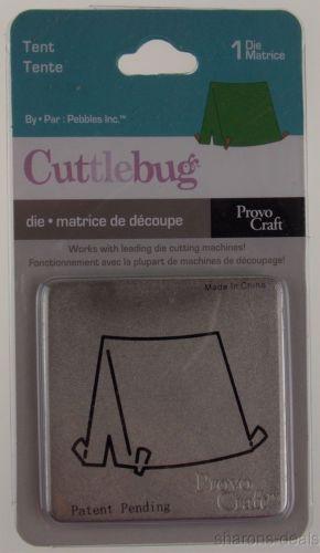 Cuttlebug Tent Die Lot 5 Provo Craft Camping Scrapbook Card Home Decor Scout 2x2