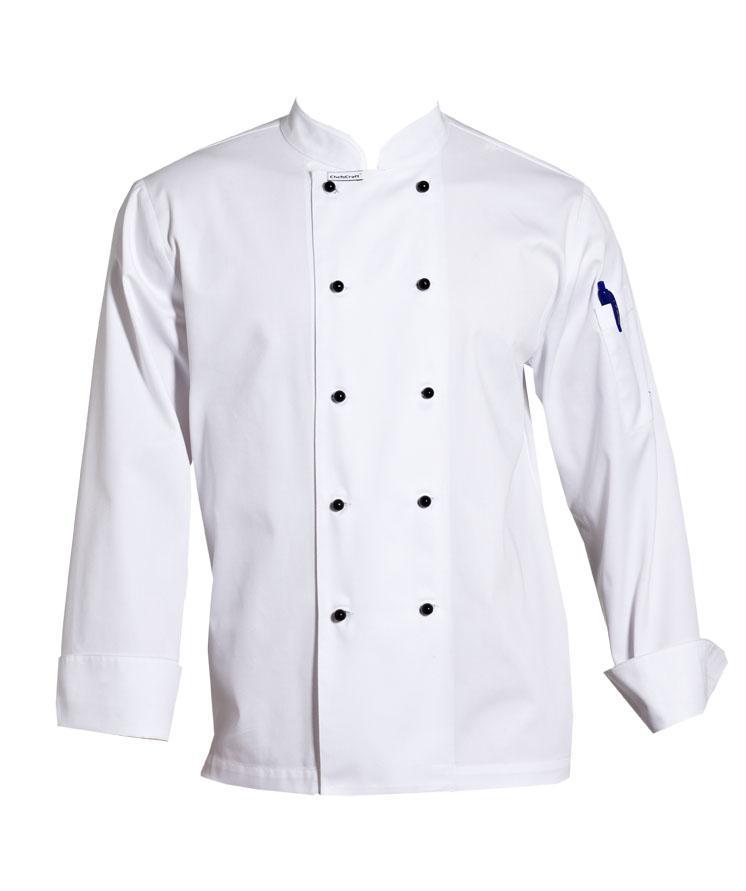 ChefsCraft M Classic Chef Jacket L/S White CJ031