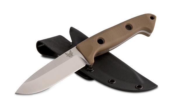 Benchmade 162-1 Bushcrafter Sibert Designed Fixed Blade Knife (4.43 Inch Blade)