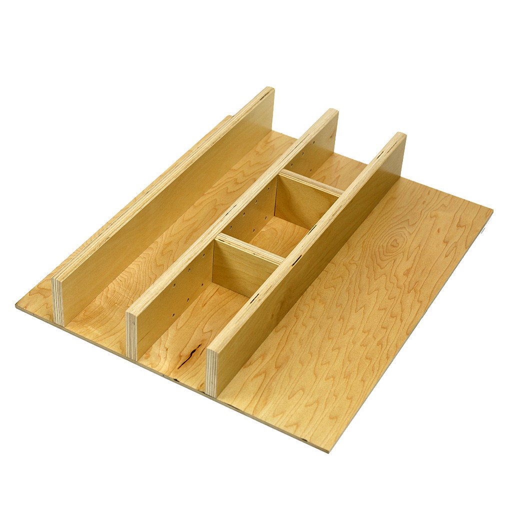 Craftsman Series - Style H Standard Utensil Organizer  (H-UC-ST-01)   Drawer Interior Size Range: Width 16 7/8