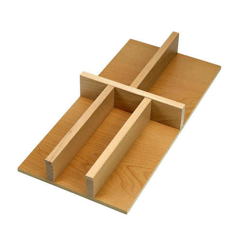 Craftsman Series - Style A -Narrow Silverware (Flatware) Organizer (A-FW-N-01)  Drawer Interior Size Range: Width 8 3/4