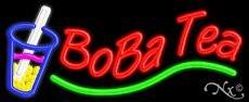 Boba Tea Handcrafted Real GlassTube Neon Sign