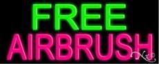 Free Airbrush Handcrafted Real GlassTube Neon Sign