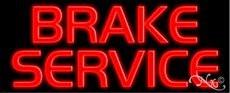 Brake Service Handcrafted Real GlassTube Neon Sign