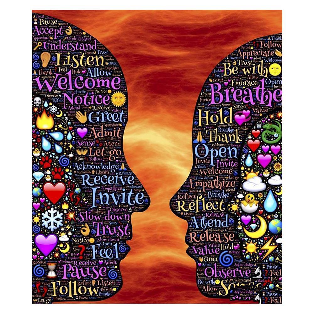 Diamond Painting  - Full Round - Letter Face