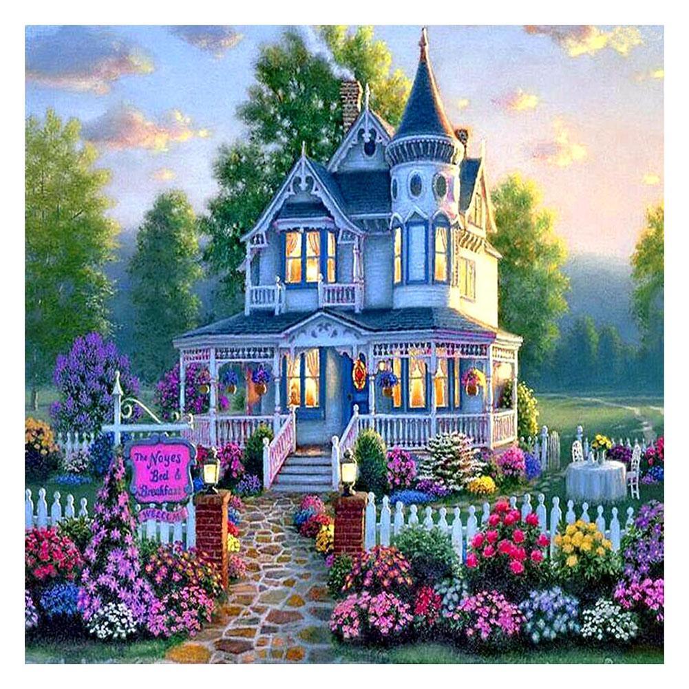 Diamond Painting - Full Round - Flower Villa