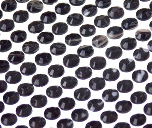 Black Self Adhesive Rhinestone Gems Stick On 5mm 1920 pcs Lot 5 Triveni Crafts