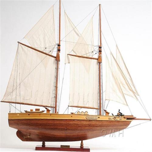 Bluenose II FULLY ASSEMBLED Handcrafted Wooden Model Boat