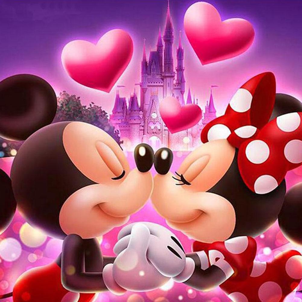 Diamond Painting - Full Round - Cartoon Loving Mouse