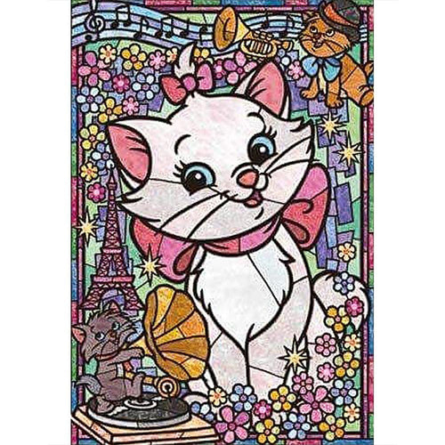Diamond Painting - Full Round - Cartoon White Cat