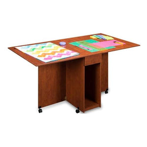 Assembled Cutting and Craft Table in Cherry