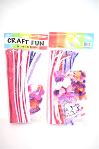 Arts & Crafts Chenille Stem Set Includes Pipe Cleaners, Fuzzy Balls, Googly Eyes