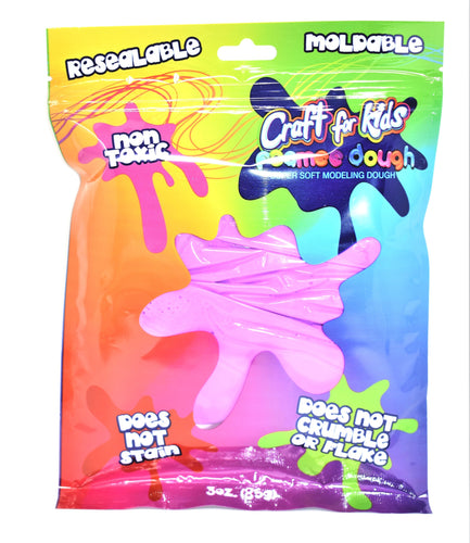 Craft For Kids Foamee Dough Super Soft Modeling Dough, Purple Color, 3 oz.