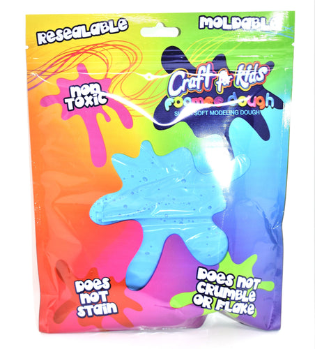 Craft For Kids Foamee Dough Super Soft Modeling Dough, Blue Color, 3 oz.