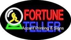 Fortune Teller Flashing Handcrafted Real GlassTube Neon Sign