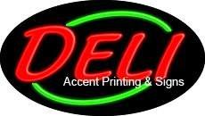 Deli Flashing Handcrafted Real GlassTube Neon Sign