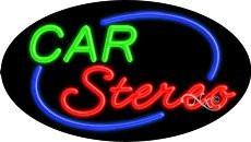 Car Stereo Flashing Handcrafted Real GlassTube Neon Sign