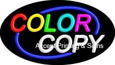 Color Copy Flashing Handcrafted Real GlassTube Neon Sign