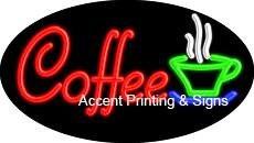 Coffee Flashing Handcrafted Real GlassTube Neon Sign