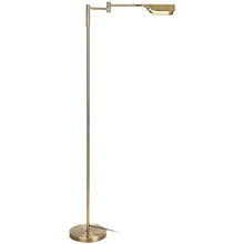 Load image into Gallery viewer, Brightech Leaf - Bright LED Floor Lamp for Reading, Crafts &amp; Precise Tasks - Standing Modern Pharmacy Light for Living Room, Sewing - Great by Office Desks &amp; Tables - Antique Brass