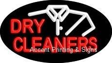 Dry Cleaners Flashing Handcrafted Real GlassTube Neon Sign