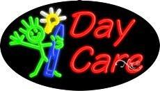Day Care Flashing Handcrafted Real GlassTube Neon Sign