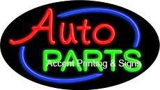 Auto Parts Flashing Handcrafted Real GlassTube Neon Sign