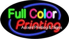 Full Color Printing Flashing Handcrafted Real GlassTube Neon Sign