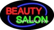 Beauty Salon Flashing Handcrafted Real GlassTube Neon Sign