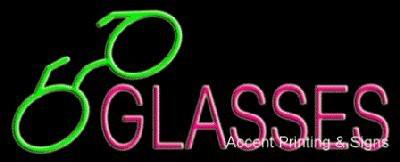 Eye Glasses Handcrafted Real GlassTube Neon Sign