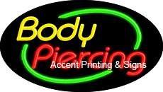 Body Massage Flashing Handcrafted Real GlassTube Neon Sign