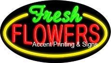 Fresh Flowers Flashing Handcrafted Real GlassTube Neon Sign