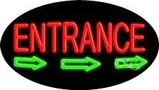Entrance Flashing Handcrafted Real GlassTube Neon Sign