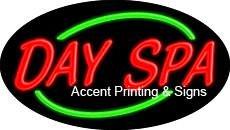 Day Spa Flashing Handcrafted Real GlassTube Neon Sign