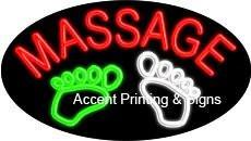 Foot Massage Flashing Handcrafted Real GlassTube Neon Sign