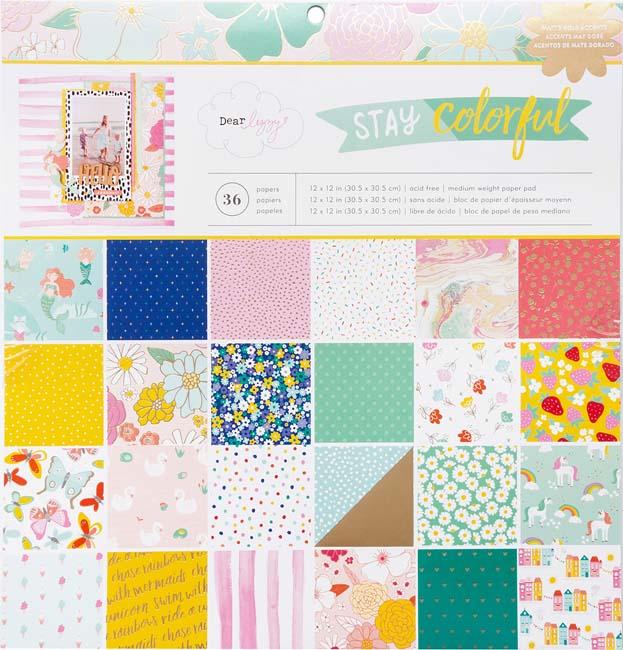 American Crafts Single-Sided Paper Pad 12