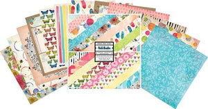 American Crafts Double-Sided Paper Pad 12"X12" 24/Pkg-Field Notes; 12 Designs/2 Each